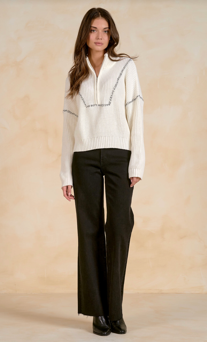 Off White Stitch Sweater