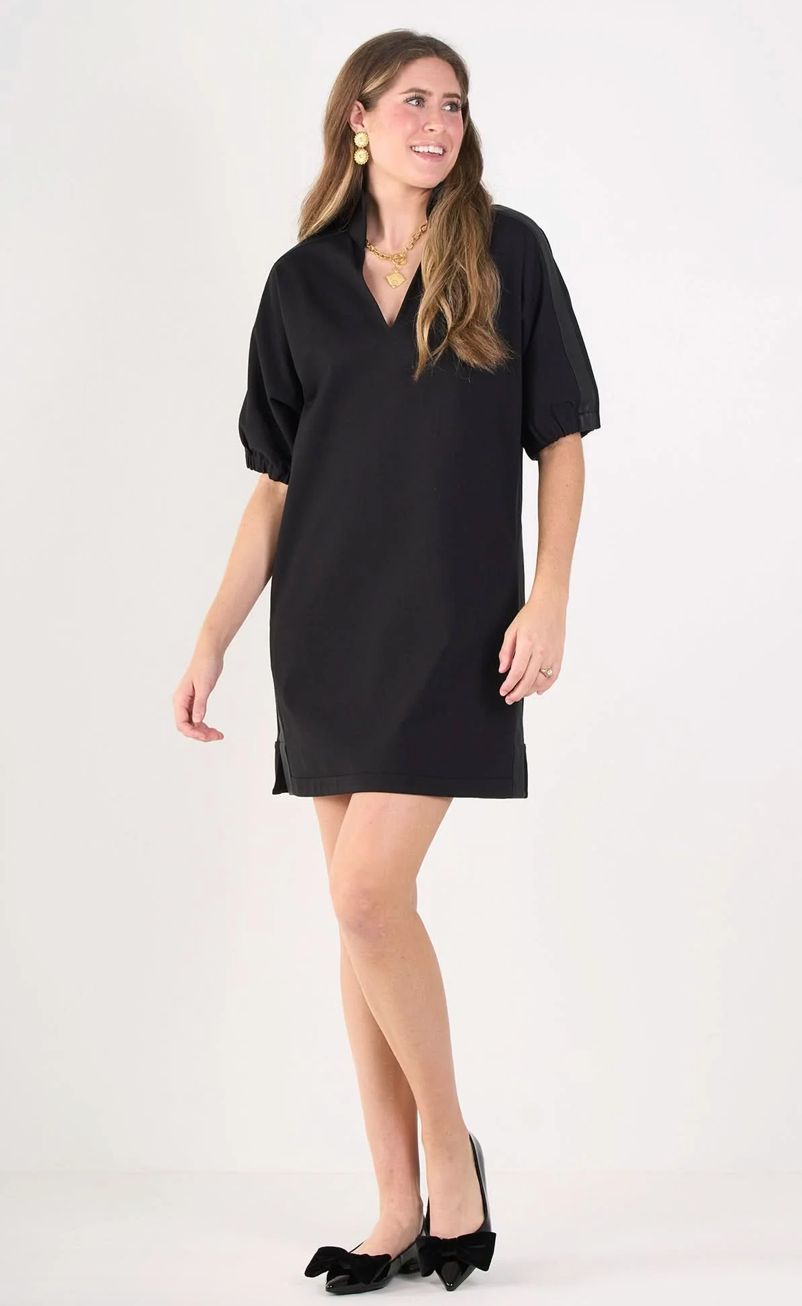 Poppy Dress Black Ponte