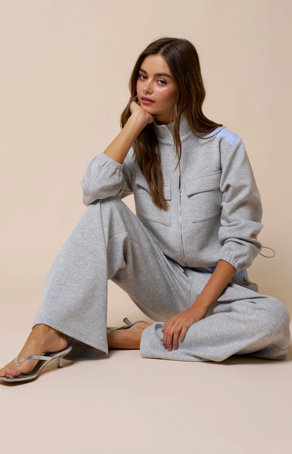 Color Block Straight Leg SweatPant