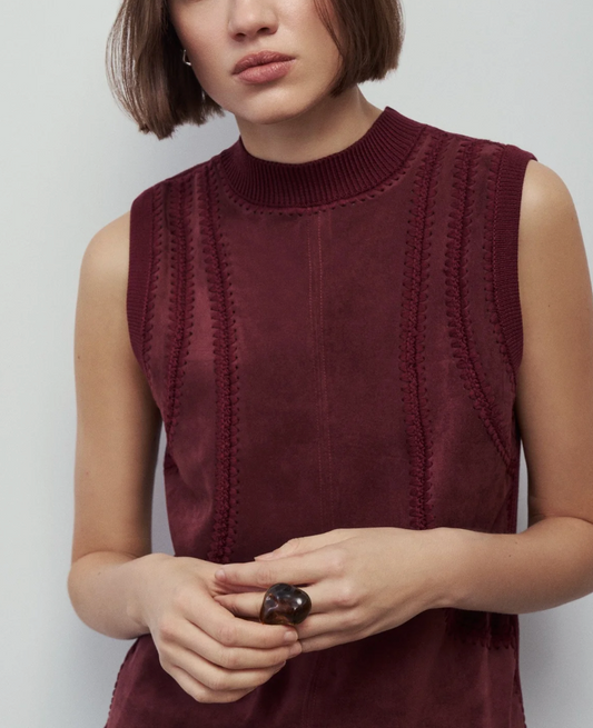 Solana New Burgundy Top
