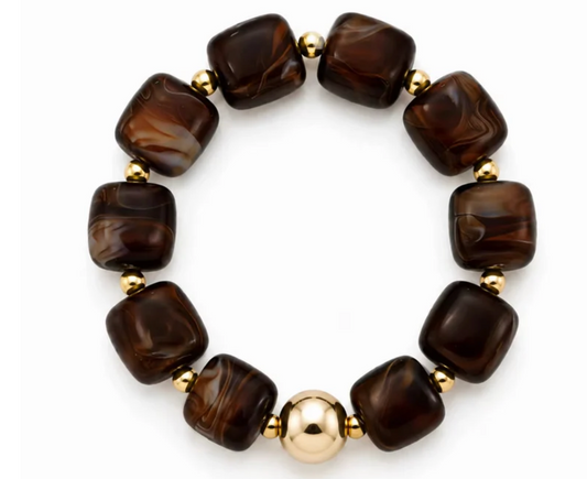 B. Pebbles Mocha Stretchy Bracelet