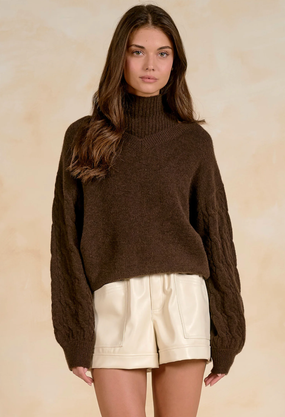 Layered Brown Sweater