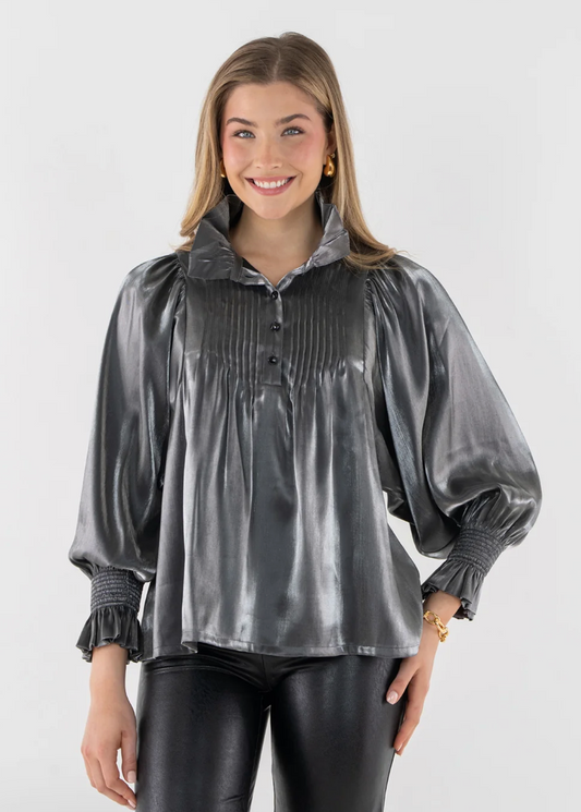 Charlotte Metallic Top