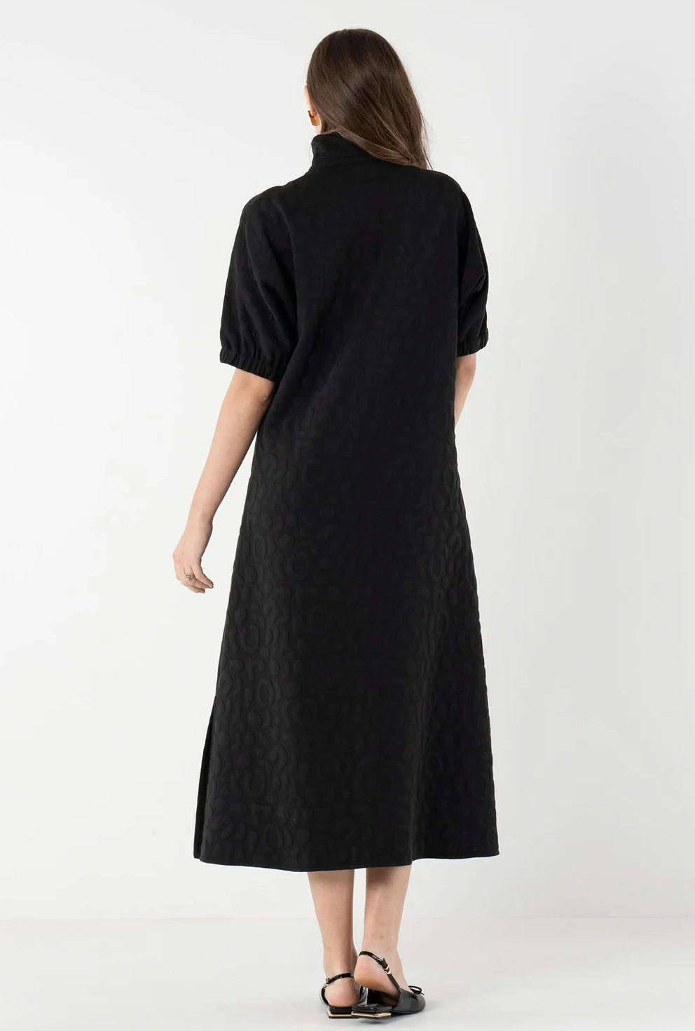 Poppy Maxi Quilted Cheetah Dress