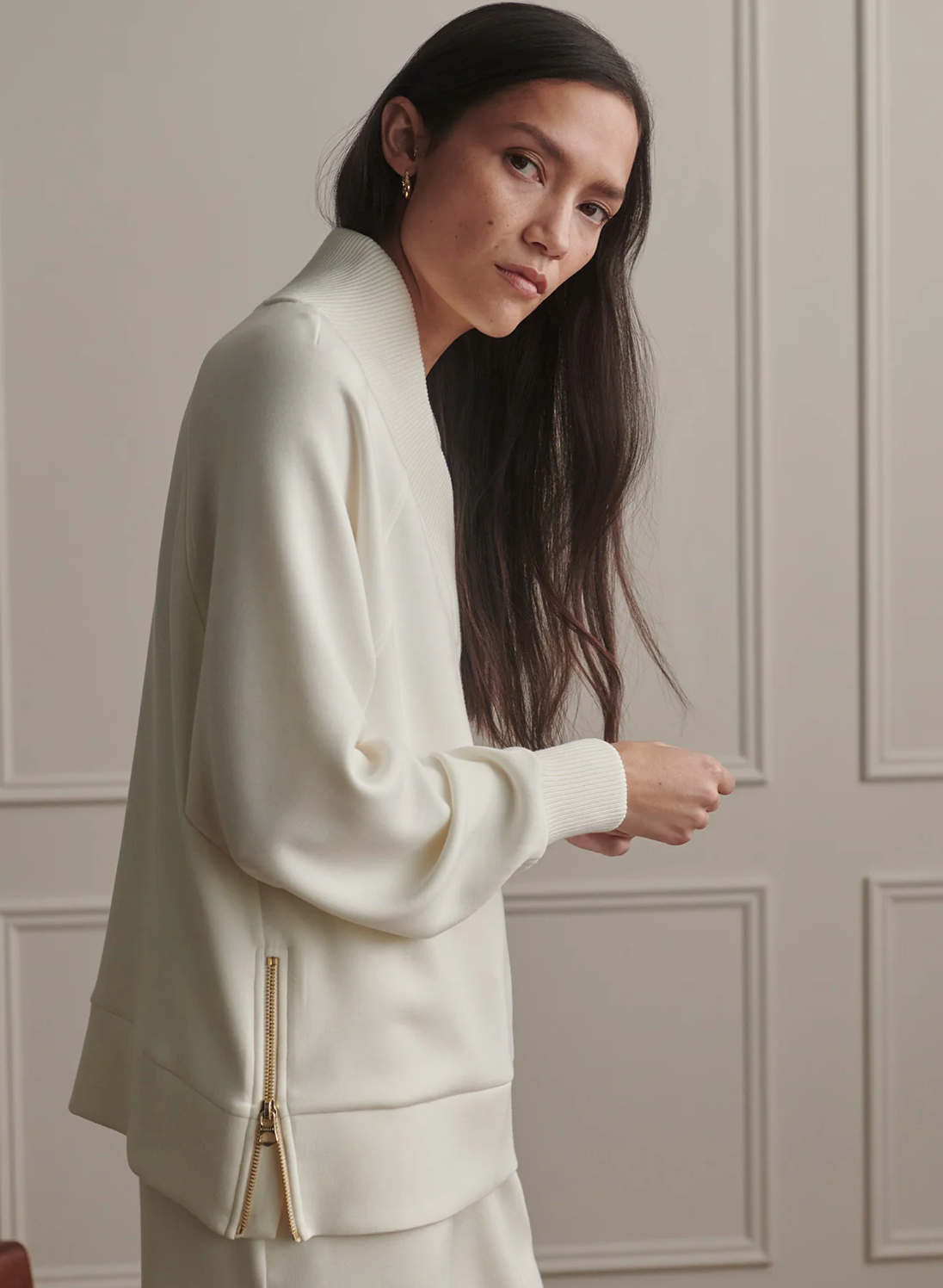 Macie Zip Hem Sweat