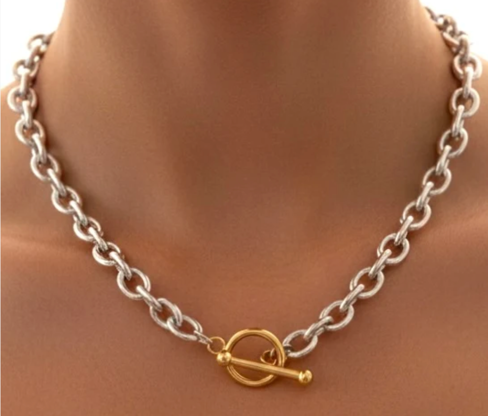 N. Mixed Metals Necklace