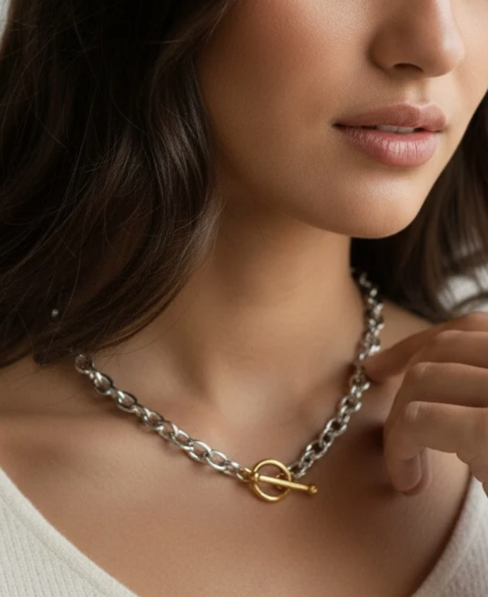 N. Mixed Metals Necklace