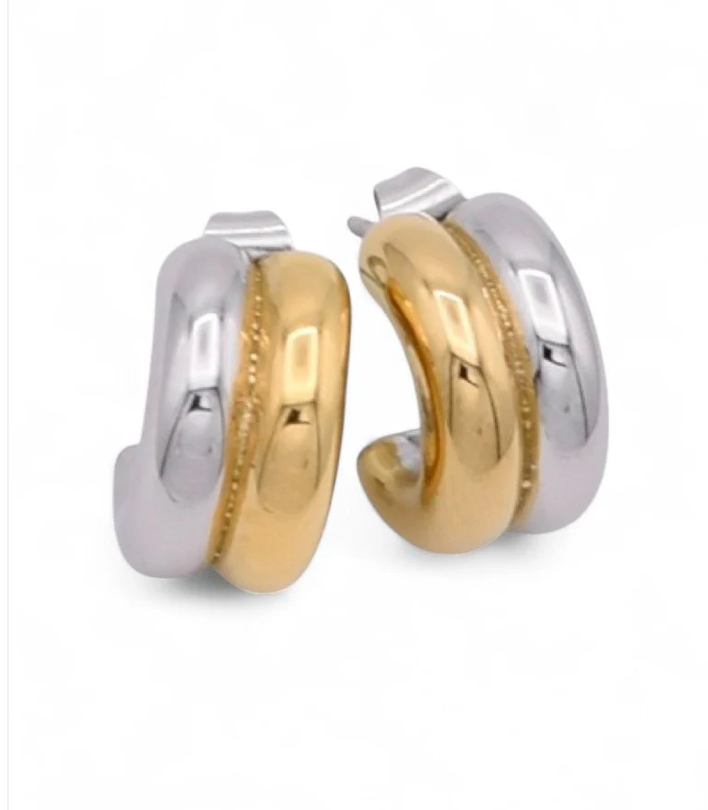 E. Split Decision Hoop Earrings