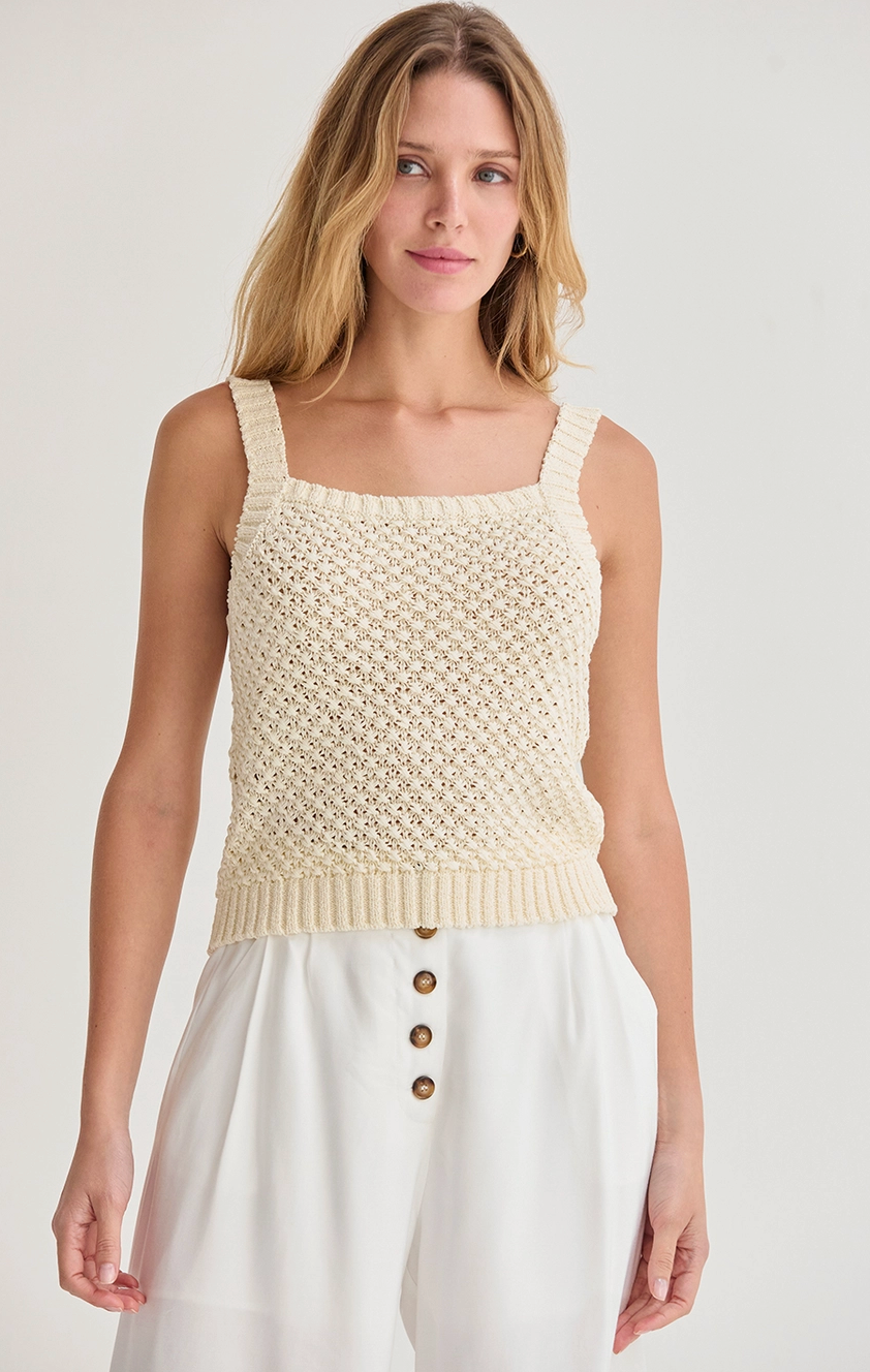 Brielle Basket Weave Cardigan Two Piece Set