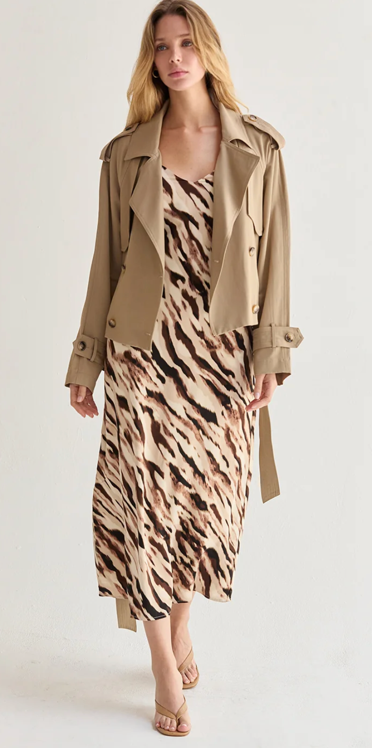 Kira Abstract Slip On Dress