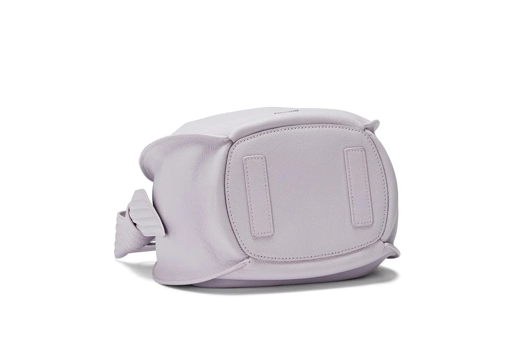 Selena Leather Bucket Bag Lavender