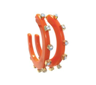 E. Orange City Girl Jewel Hoop (Large)