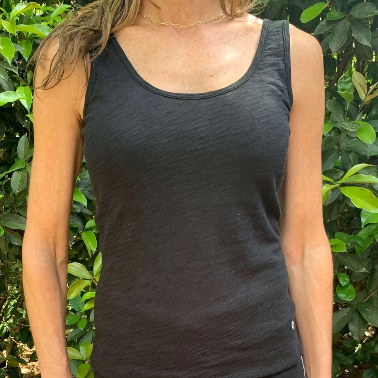 Double Layer Tank in Black